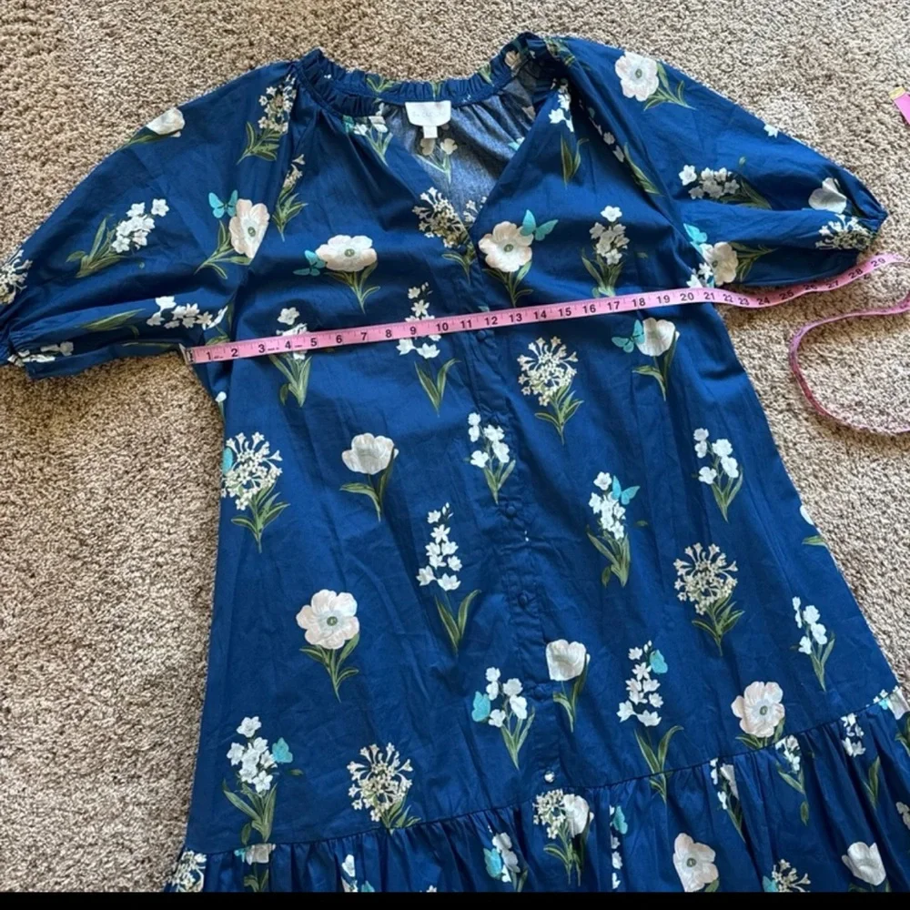 Sugarlips Madison Floral Wynette Tiered Midi Dress size 1X - Picture 10 of 12